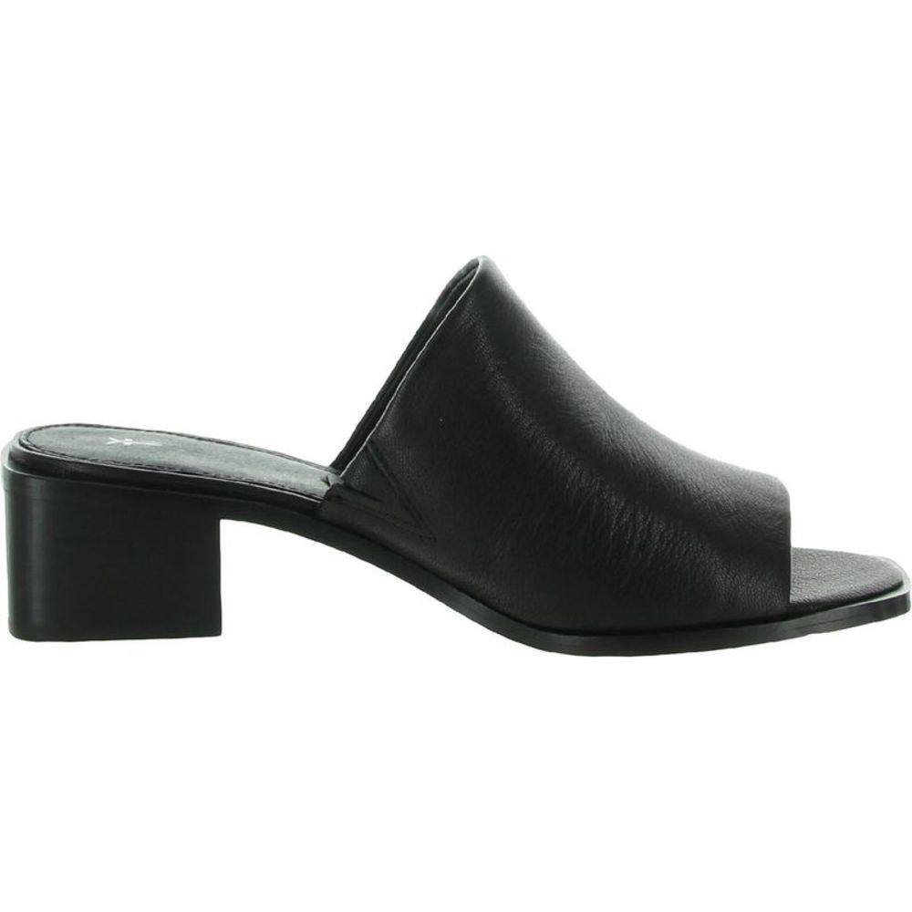 Frye Womens Lucia Black Block Heel Slip On Slides Mule Sandals Shoes NWT - Picture 2 of 3